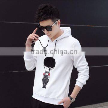 China Clothing Manufacturers Oem Custom 100% Cotton Long Sleeve Printed Pullover Hoodie Without Pockets photo-3