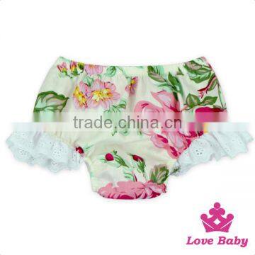 66TQZ460 Lovebaby Fancy Girl Ruffle Short Printed Flowers Pants Suits For Baby Gilrs Wear photo-4