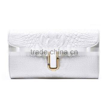Hotsale Fashion Women Ladies Clutch Evening Bag With Chain Strap Genuine Leather Women Purse photo-3