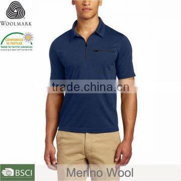 100% Merino Golf Polo Shirt for Men, High Quality Golf Polo Shirt photo-3