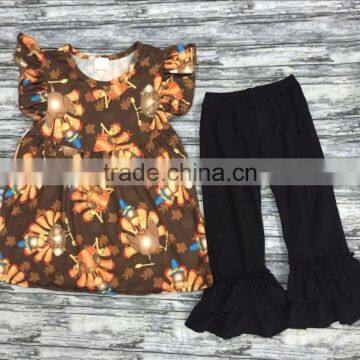 Silk Milk Summer Children Sleeveless Outfit With Chicken Prints Back to School Sets photo-2