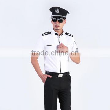 Men Polyester / Cotton Shirt Design Security Guard Uniform