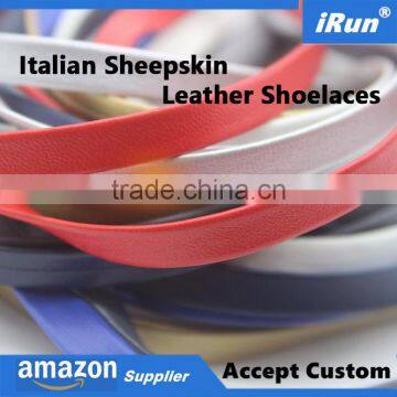 Amazon Hot Selling Leather Laces - Metal Aglets Sheepskin Leather Shoelaces Manufacturer - Accept Custom - amzon/eBay Supplier