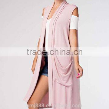 2013 Fashion Clothes Women Pocket Open Front Vest photo-2