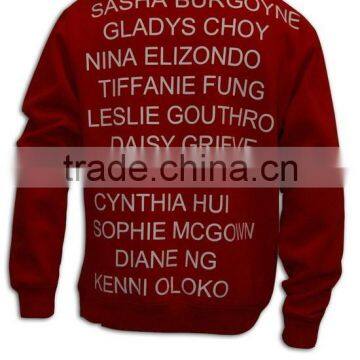 Lastest Product Best Price Full Printing Plain Red Pullover Hoodie photo-3