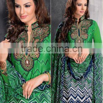 Glamour Beauty Designer Semi Stitch Salwar Kameez Collections photo-5