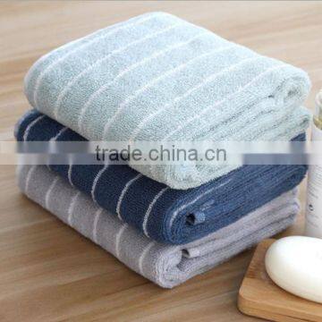 Plain cotton striped towel 85 * 34 100g wholesale factory direct