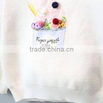 Latest Baby Girl Cartoon Pattern Pullover Sweater Design photo-3