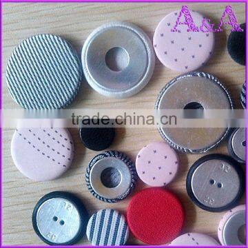 Dot Printing Round Button Scrapboling DIY Mix Flat Back Fabric Covered Button photo-3