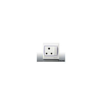 15A Three-pin Round Socket With Switch