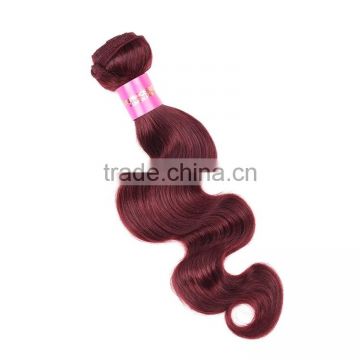 In Stock Factory Wholesale Colored 3 Bundles Red Brazilian Hair Weave For Sale