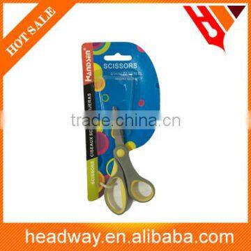 high quality 5"kids school stainless steel scissors with rubber ring