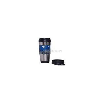 Sell Stainless Steel Travel Mug With PVC Belt in 2D or 3D