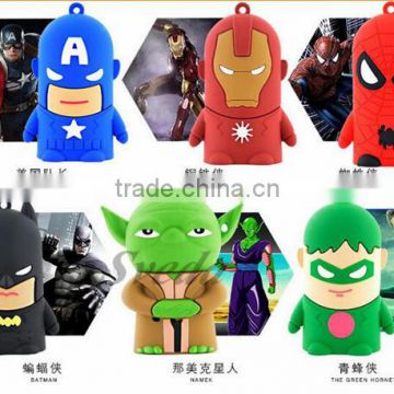 High-capacity 8800mAh Q version The avenger mobile charger Cute power bank for Iphone,Samsung,HTC,OPPO...