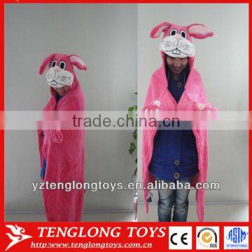 Animal Head Micro Fleece Plush Blanket