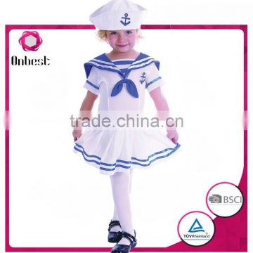 New style blue and white stripe sailor costume girls cosplay sailor moon costume