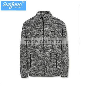 Wholesales long sleeve cation fabric zip up fleece jacket