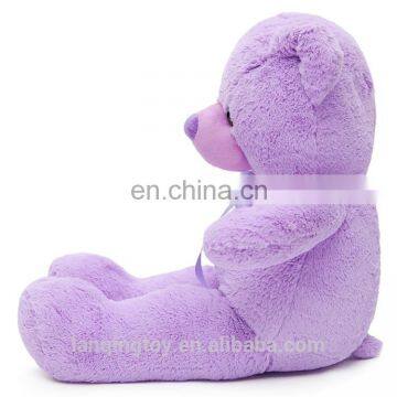 New Style 35cm Beautiful Purple Color Plush Teddy Bear Toy photo-4