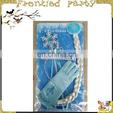 Frozen princess 4 piece set plastic queen crown for sale FGHD-0136