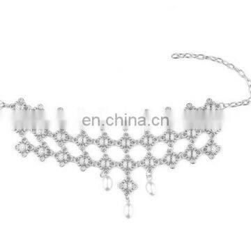 Matching Jewelry Layered Golden Chain Pendant Pearl Beads Tassel Bracelet photo-4