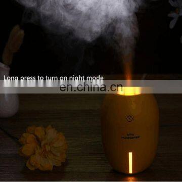 Ultrasonic USB Humidifier Portable Mini Lemon Night Light 180ML Cool Mist Car Air Purifier Steam Diffuser