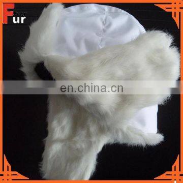 Real Fur Hat, rabbit fur, white color