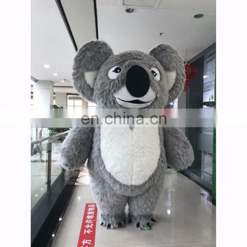 2.6 meter height long plush inflatable koala bear plush mascot costume