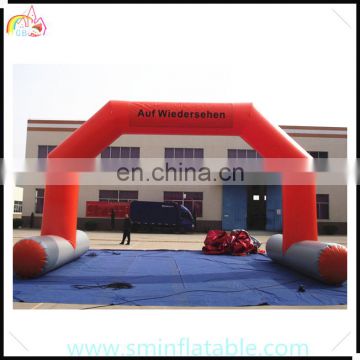 Manufacturer advertising inflatable red entrance archway, outdoor inflatable sport arch for sale