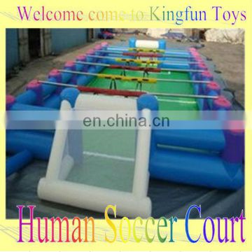 HOT inflatable human soccer cour,soccer sport