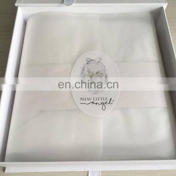 White Box, Cardboard Rigid Box For Clothing, White Logo Box Packing photo-4