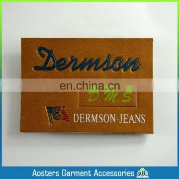 Custom Fashion Printed Jeans Leather Label Patch photo-5