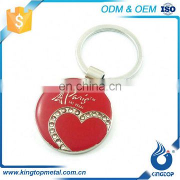 Super Quality Cities Metal Number Rings Keyrings Keychain For Key For Customize