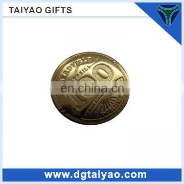 promotion custom enamel letter logo coin