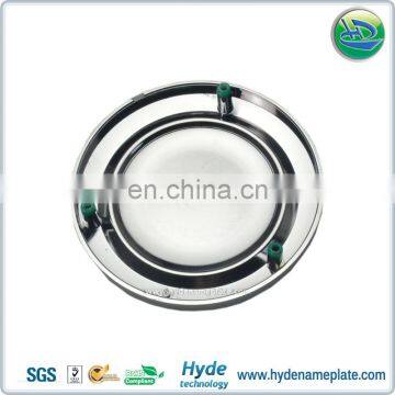 ABS Chromed Round Car Nameplate Badges Emblems, Custom Plastic Car Auto Logo Sticker photo-2