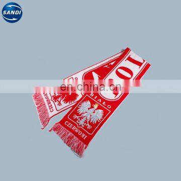 Promotional custom design acrylic woven scarf