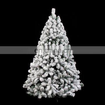 2017 New Big Size Tall Snowing White Christmas Tree Decorations Frosted Snow Artificial Christmas Trees Wholesale China photo-2