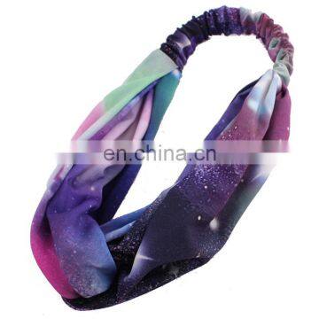 Colorful Printing Design OEM Moisture Wicking Fabric Ladies Seamless Headband
