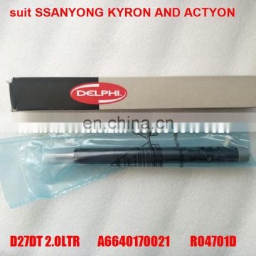 genuine and new common rail Injector EJBR04701D R03401D  A6640170221 KYRON AND ACTYON D27DT 2.0LTR