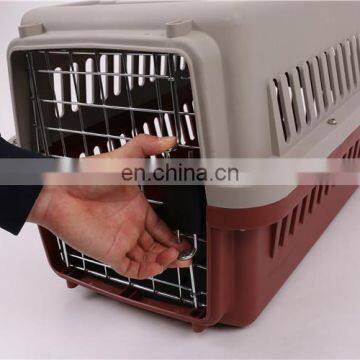 Wholesale Luxury Plastic Fashion Airline Approved Pet Transport Box Cat Cage Dog Travel Carrier