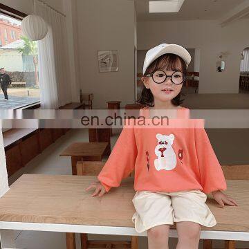 6827 Spring New Custom Kids Girl Cute t Shirt Cartoon Printing Shirt Top
