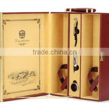 Custom Luxury Leather Wine Packaging Box,Leather Gift Boxes