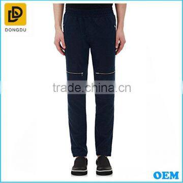 Black jersey sports men's long trousers