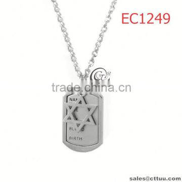 fashion jewelry wholesale monogram necklace