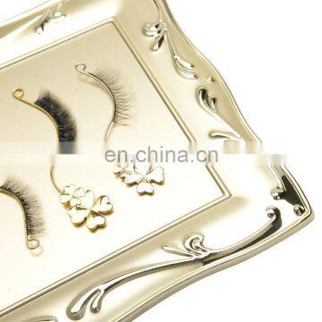 Beautiful cosmetic eyelash extension metal display stand