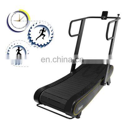 woodway self-generated manual curved  treadmill gym equipment running  machine for home use