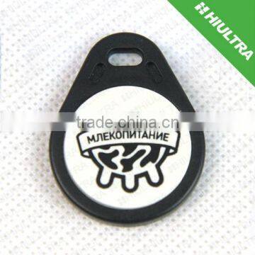 HF 13.56MHZ Plastic Cheap RFID passive rfid key fob/key tag