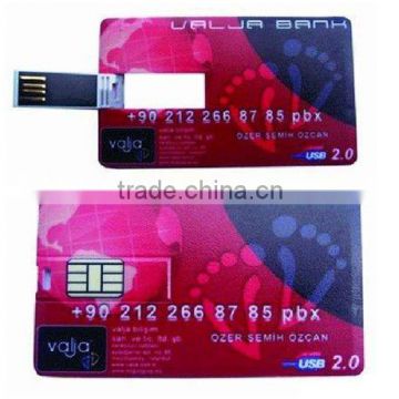 Gift promotion Bank Card Style USB Memory 4GB