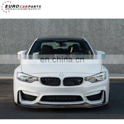 for F80 M3 / F82 M4 Carbon Fiber Parts Fit for F80 M3 / F82 M4 All Year to V Style Carbon Fiber Front Lip and Diffuser for M3 M4 photo-2
