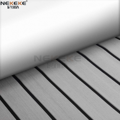 NEKEKE EVA Deck Foam Sheet 6mm Light Gray + Black Lines Composite outdoor decking