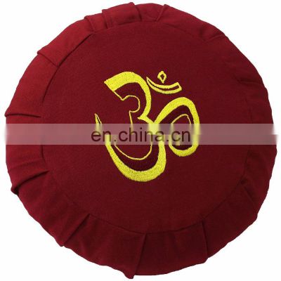 Bulk Supply Of Private Label Indian Manufacture Round 100% Cotton Made Of Zafu Meditation Cushion